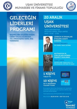 Geleceğin Liderleri Programı - Uşak Etkinlik Afişi