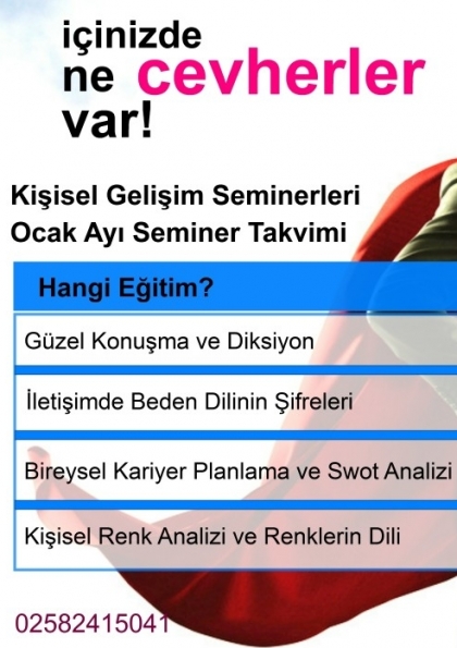 Denizli Era Kariyer Akademisi Kişisel Gelişim Seminerleri Etkinlik Afişi