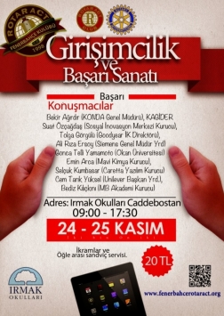 Girişimcilik ve Başarı Sanatı Konferansı Etkinlik Afişi