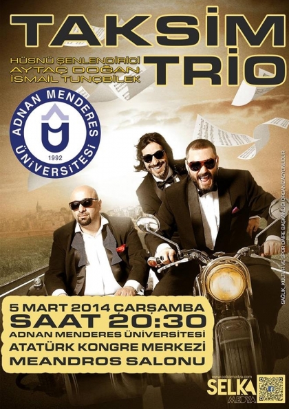 Taksim Trio Aydın Konseri Etkinlik Afişi