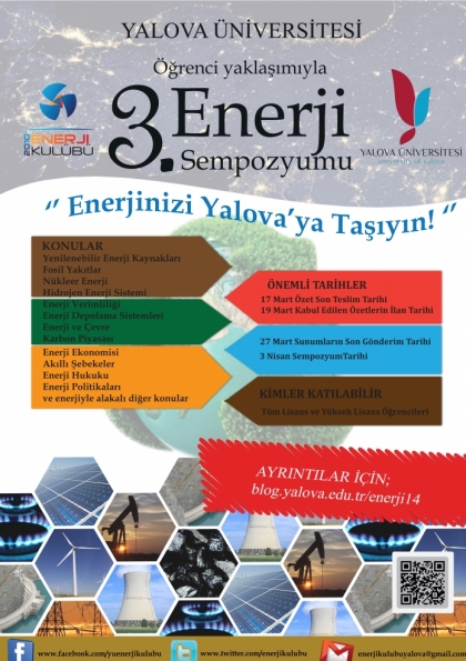 Öğrenci Yaklaşımıyla 3. Enerji Sempozyumu Etkinlik Afişi