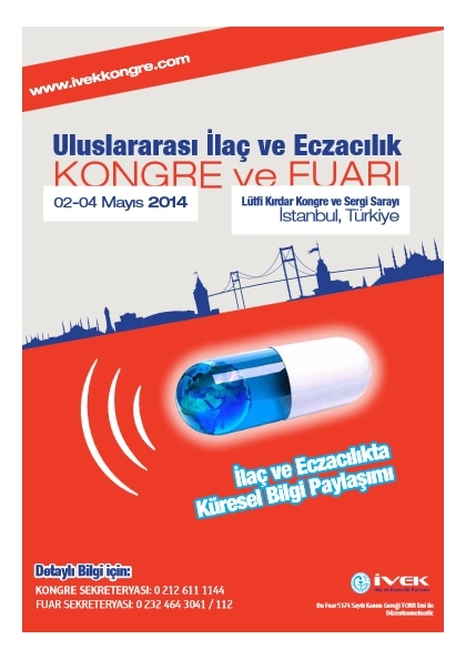 Uluslararası İlaç ve Eczacılık Kongre ve Fuarı Etkinlik Afişi