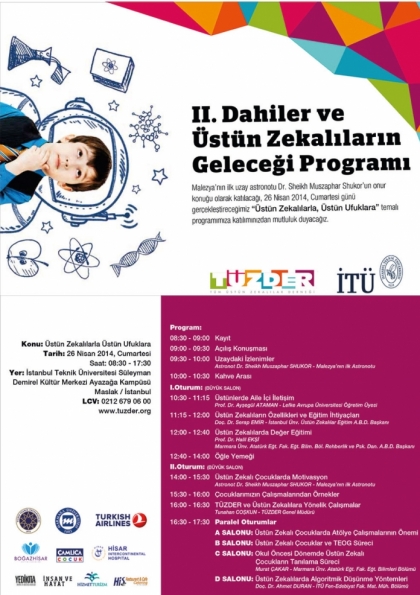 II. Dahiler ve Üstün Zekalılar Günü Programı Etkinlik Afişi