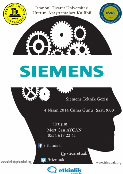 Siemens Teknik Gezisi Etkinlik Afişi