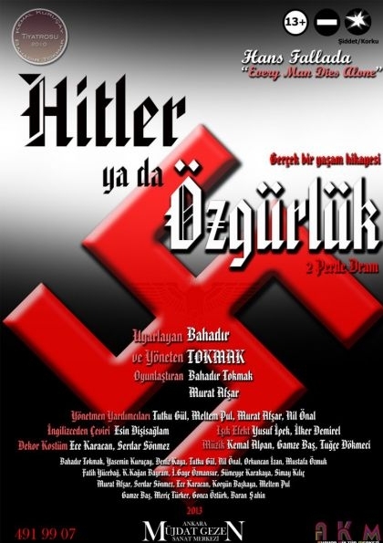 Hitler ya da Özgürlük Etkinlik Afişi