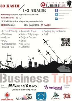 Koç Üniversitesi Business Trip Etkinlik Afişi