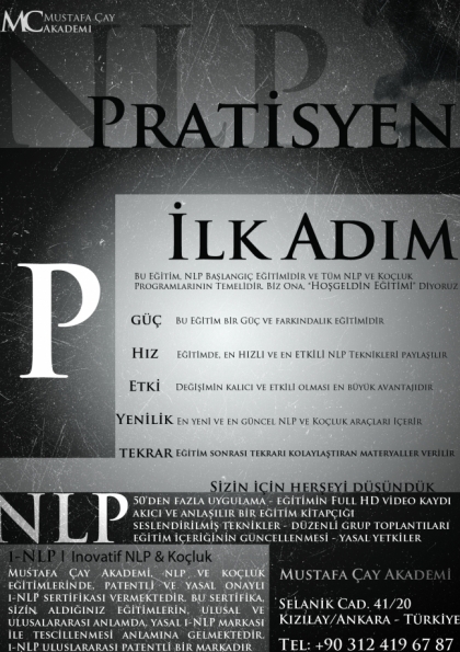 Mustafa Çay ile 70.NLP Pratisyen Eğitimi Etkinlik Afişi