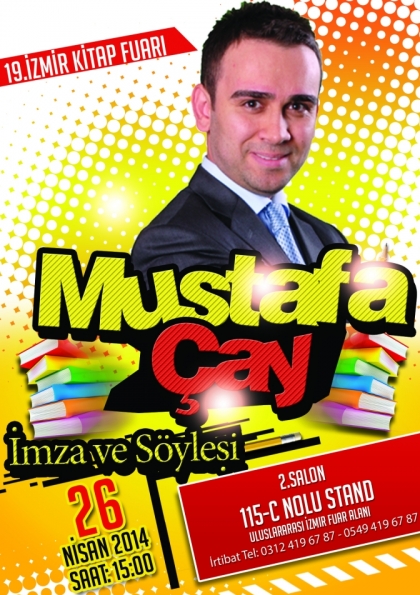 Mustafa Çay İzmir Kitap Fuarı İmza ve Söyleşi Etkinlik Afişi