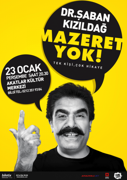 Mazeret Yok Stand-Up Etkinlik Afişi