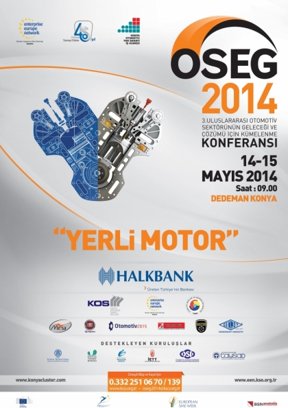 OSEG 2014-Otomotiv Sektörünün Geleceği ve Çözümü Konferansı Etkinlik Afişi