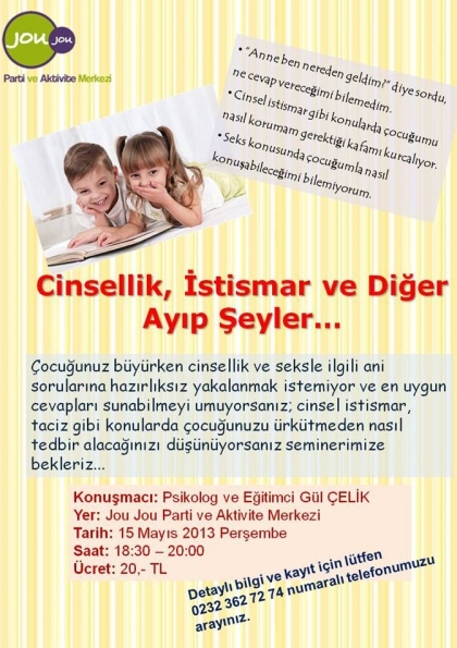 Cinsellik, İstismar ve Diğer Ayıp Şeyler Etkinlik Afişi