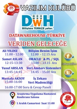 Datawarehouse Türkiye - Veriden Geleceğe Etkinlik Afişi