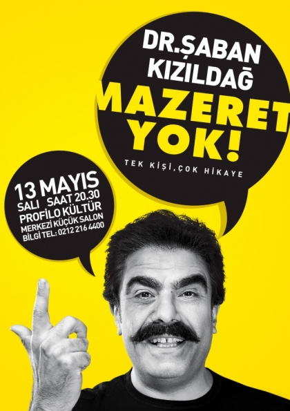 Mazeret Yok Stand-Up Etkinlik Afişi