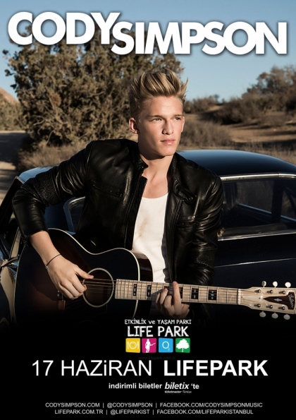 Cody Simpson 17 Haziran'da Lifepark'ta Etkinlik Afişi