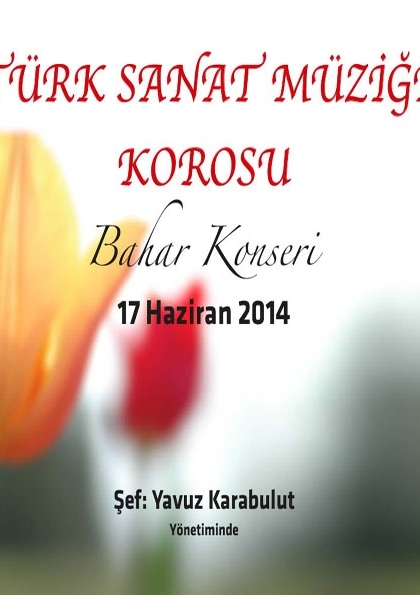 Türk Sanat Müziği Korosu - Bahar Konseri Etkinlik Afişi