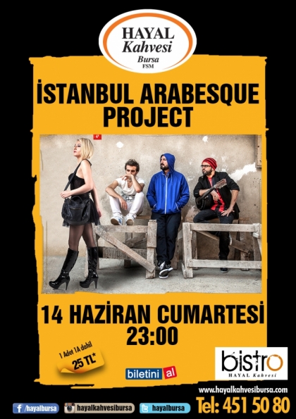 İstanbul Arabesque Project Bursa Konseri Etkinlik Afişi