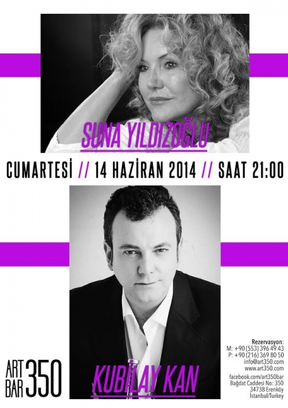 Kubilay Kan & Suna Yıldızoğlu @ ART350 Live Music Etkinlik Afişi