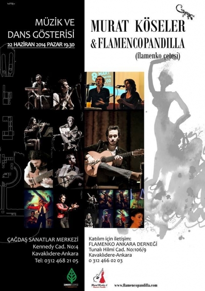 Flamenko Dans ve Müzik Gösterisi  Flamenco Pandilla Etkinlik Afişi