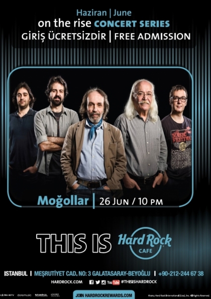 Hard Rock Cafe Istanbul'da Moğollar Konseri Etkinlik Afişi