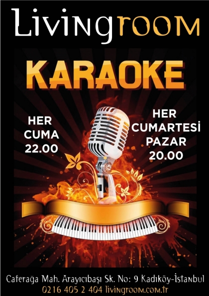 Karaoke Parti Etkinlik Afişi