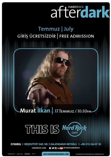 Murat İlkan Hard Rock Cafe Istanbul'da Etkinlik Afişi
