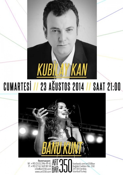 Kubilay Kan & Banu Kunt Işık @ ART350 Live Music Etkinlik Afişi
