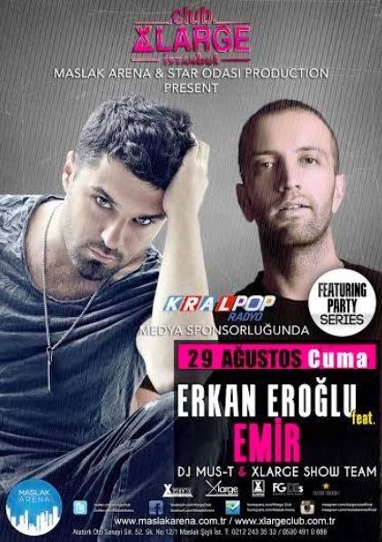 Emir & DJ Erkan Eroğlu Feat Party Etkinlik Afişi