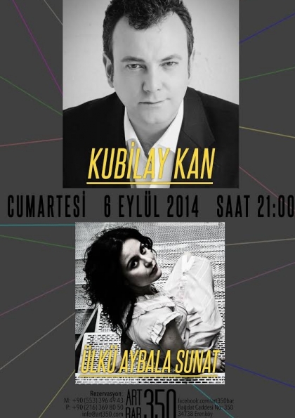 Kubilay Kan & Ülkü Aybala Sunat @ ART350 Live Music Etkinlik Afişi