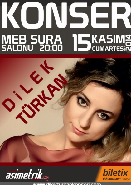Dilek Türkan Konseri Etkinlik Afişi