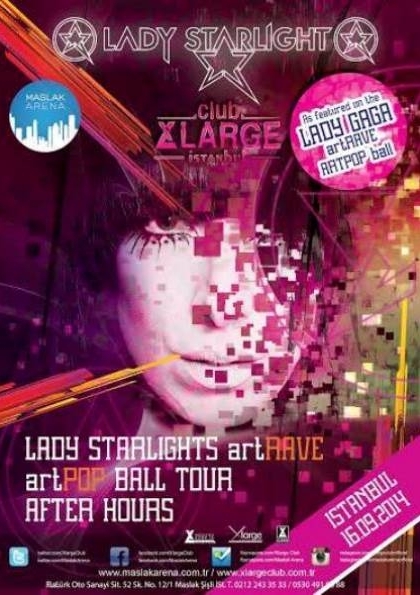Lady Starlights artRAVE artPOP Ball Tour After Hours Etkinlik Afişi