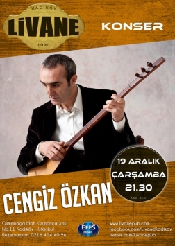 Cengiz Özkan Konseri Etkinlik Afişi