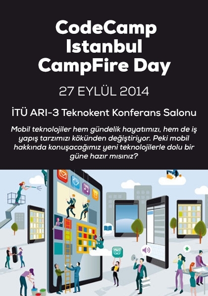CodeCamp Istanbul CampFire Day Etkinlik Afişi