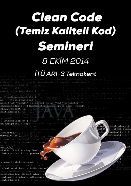 Clean Code (Temiz Kaliteli Kod) Semineri Etkinlik Afişi