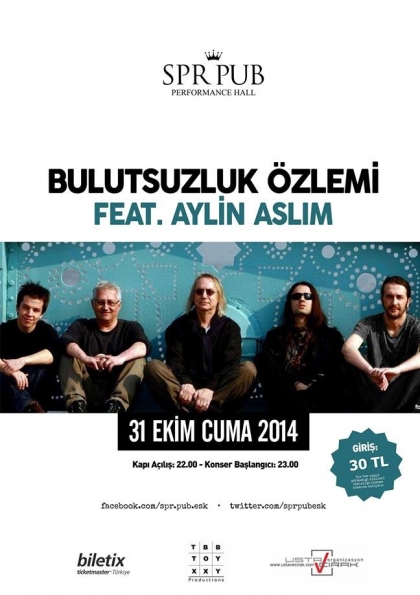 Bulutsuzluk Özlemi feat Aylin Aslım Eskişehir Konseri Etkinlik Afişi