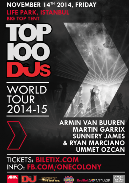 Top 100DJs World Tour: Armin van Buuren - Martin Garrix Etkinlik Afişi