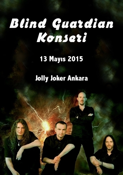 Blind Guardian Ankara Konseri Etkinlik Afişi