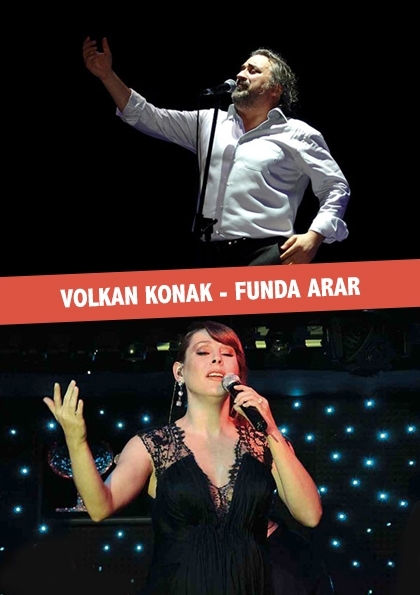 Funda Arar - Volkan Konak İstanbul Konseri Etkinlik Afişi