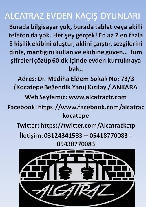 Alcatraz Evden Kaçış Oyunları